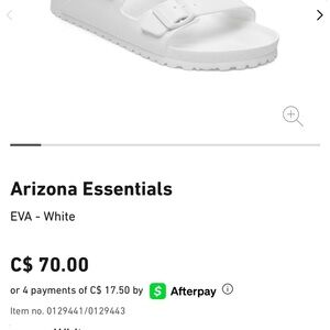 Birkenstock Arizona EVA Sandals in White